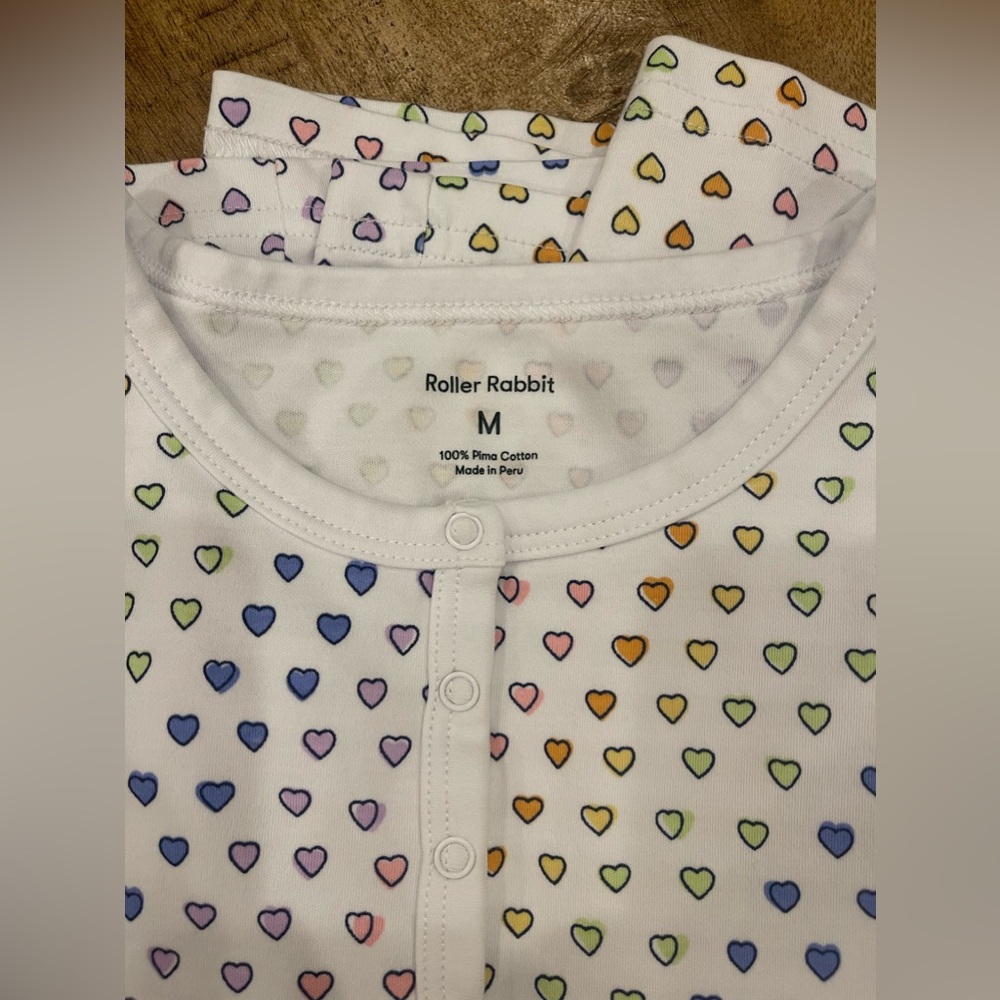 Roller Rabbit Multicolor Heart Print Pajama Set - Picture 2 of 3